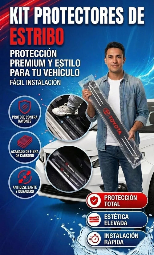 KIT PROTECTOR DE ESTRIBO X9 PIEZAS