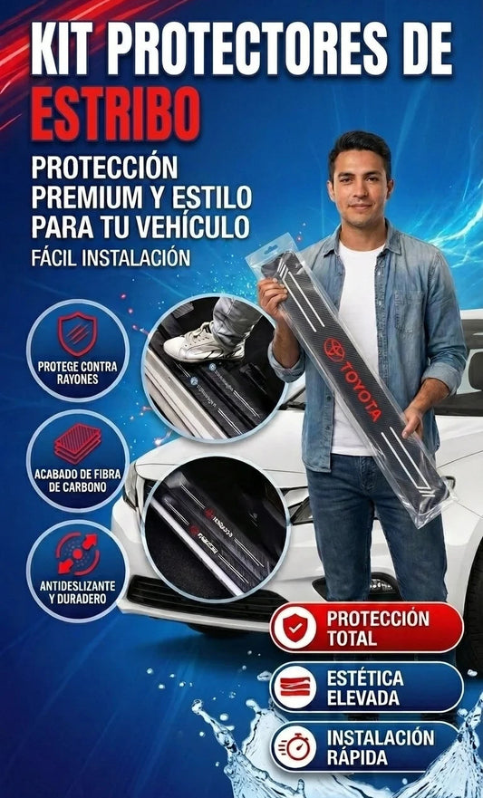 KIT PROTECTOR DE ESTRIBO X9 PIEZAS