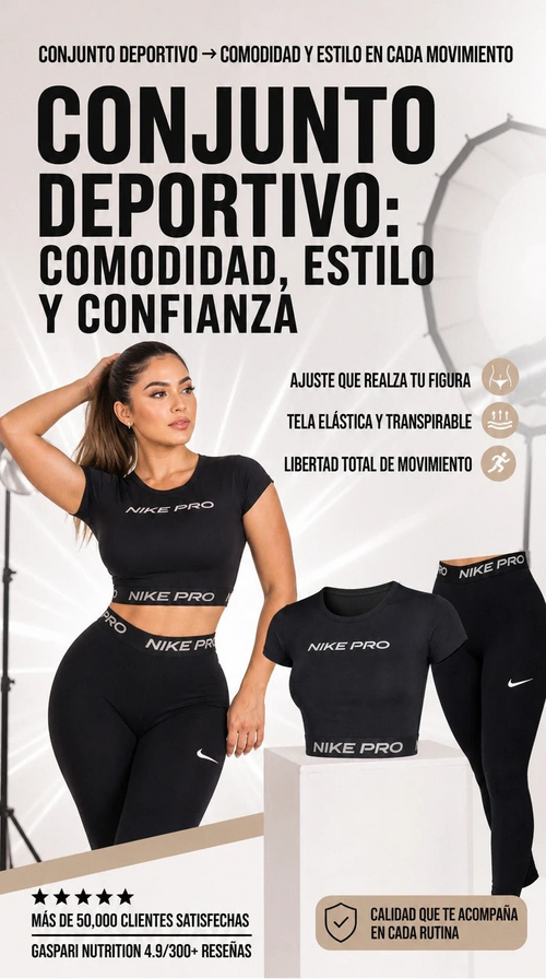 DUO NIKE PRO (Leggis+CropTop)